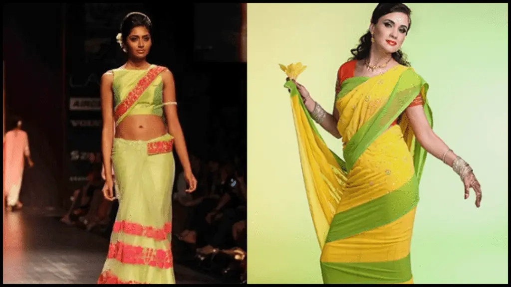 Mumtaaz Saree Draping Style