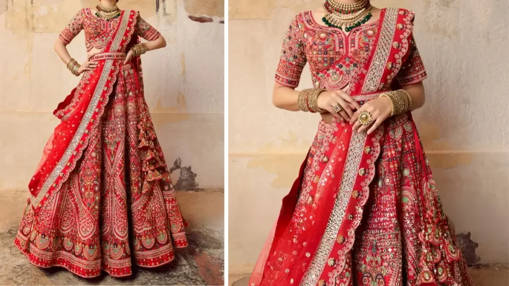 Red Bridal Lehenga