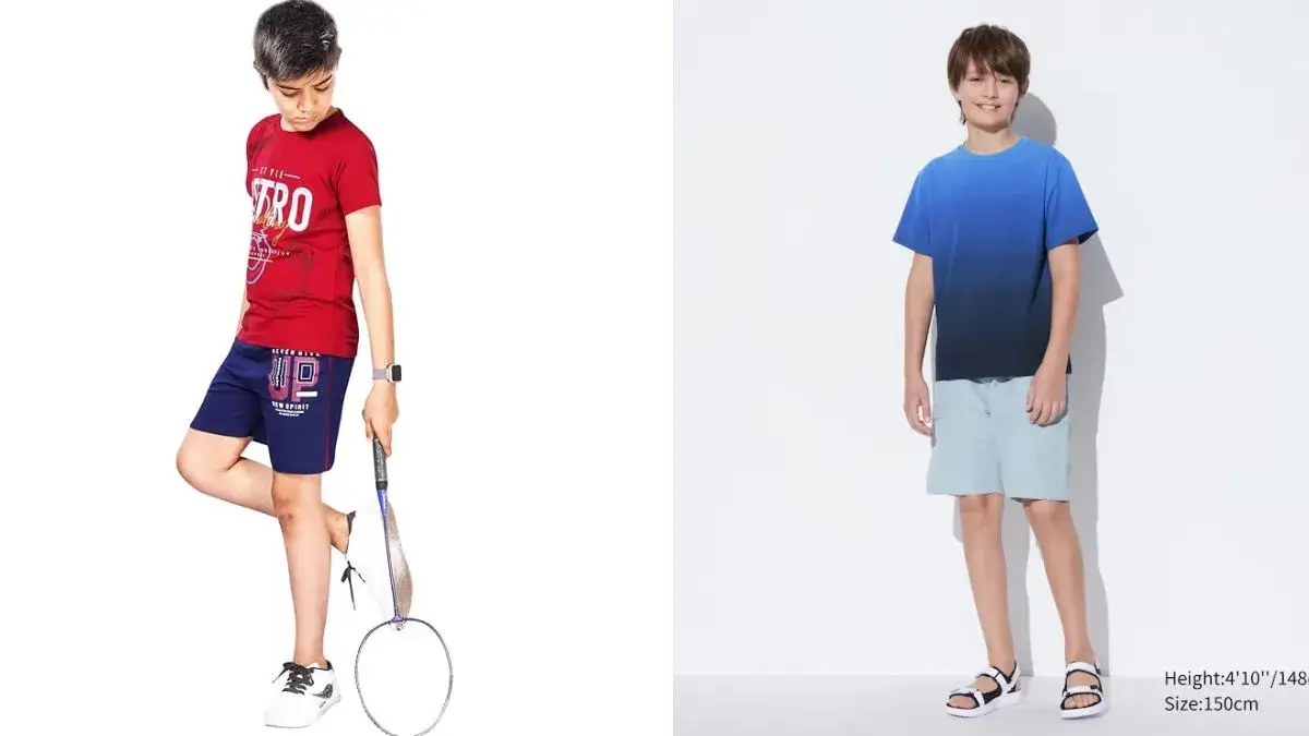 T-shirts and shorts for kids