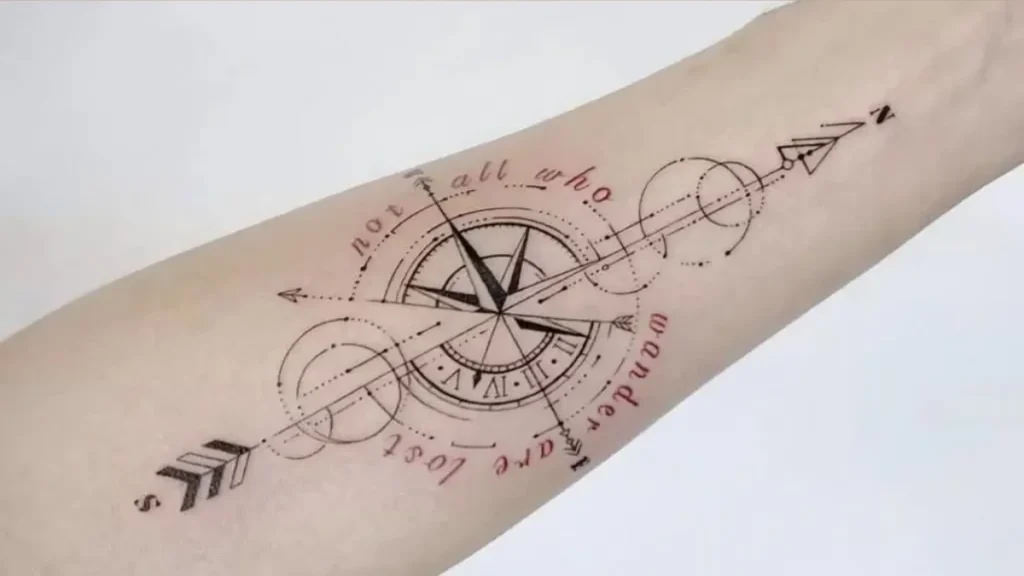 Compass Rose with Coordinates